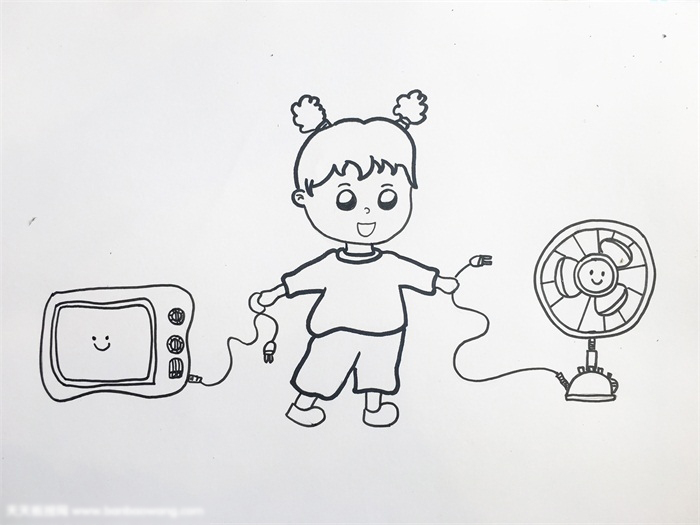 节约用电怎么画-图2