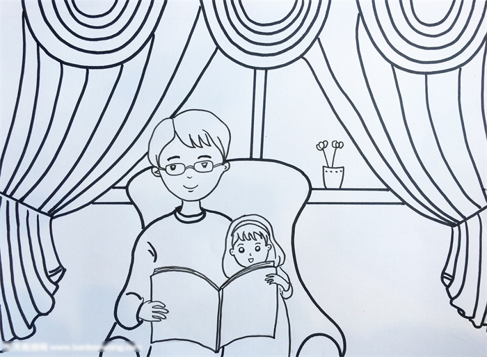 画一幅关于父亲节的画-图2