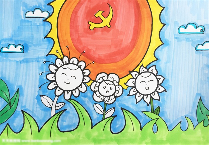 七一建党节绘画作品-图4