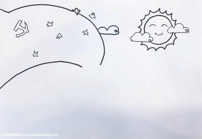 七一建党节的画简单-图1