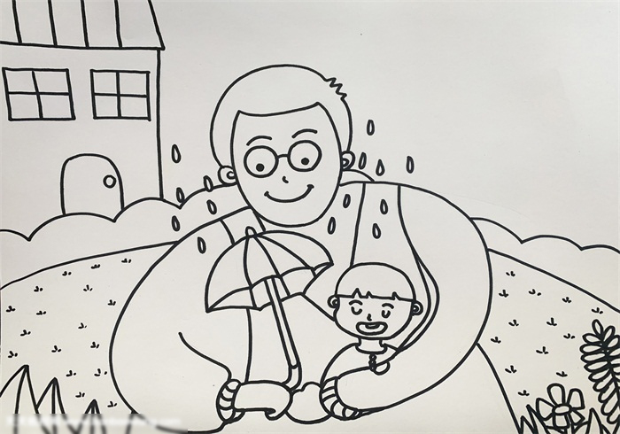 关于父亲节的画-图3