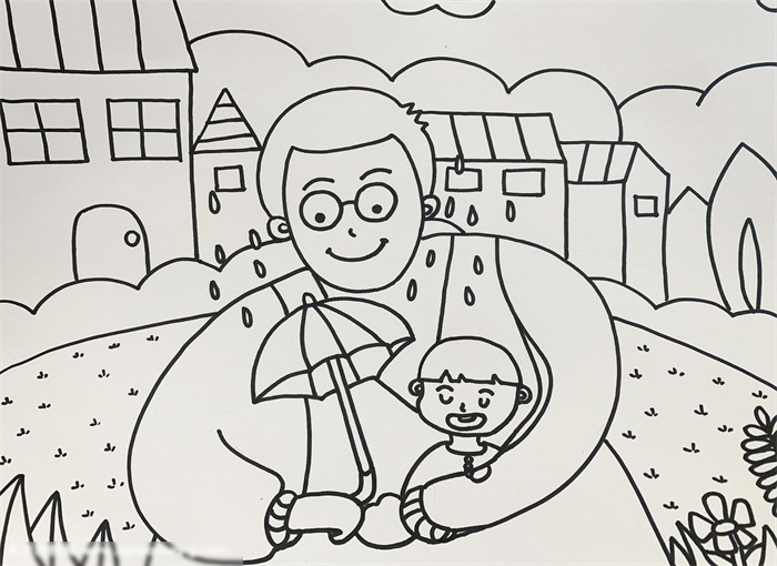 关于父亲节的画-图4