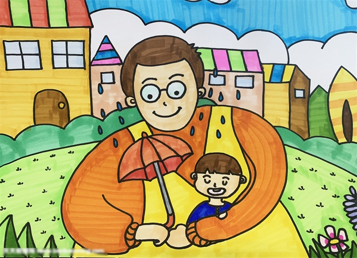 关于父亲节的画