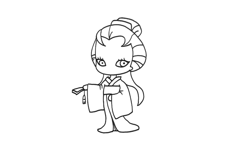 第五人格 舞者红蝶怎么画-图3