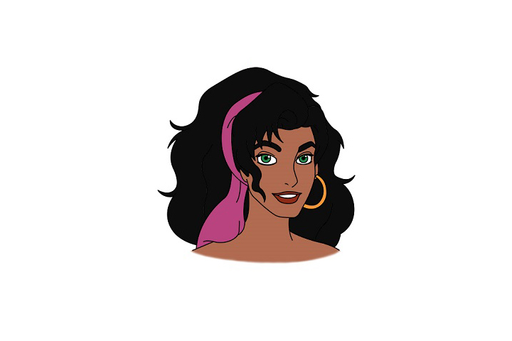 画巴黎圣母院中的埃斯梅拉达