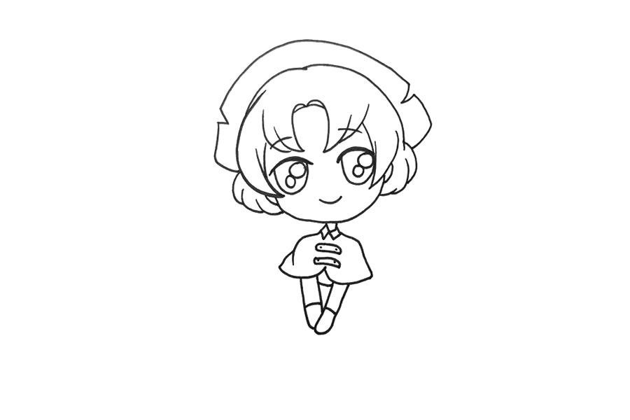 穿裙子的漂亮小女孩怎么画-图2