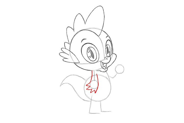 小马宝莉中的穗龙怎么画-图8