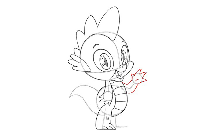 小马宝莉中的穗龙怎么画-图12