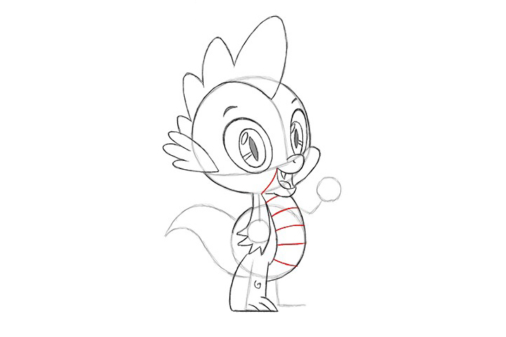 小马宝莉中的穗龙怎么画-图11