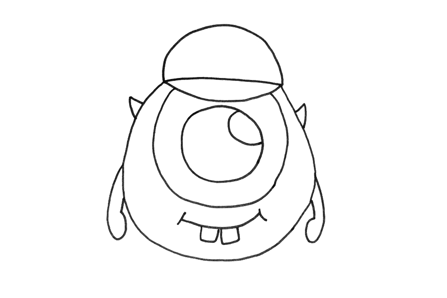 可爱的大眼仔怎么画-图2