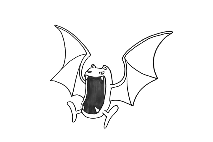 大嘴蝠怎么画-图3
