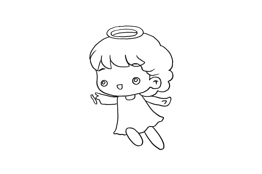 可爱小天使怎么画-图2