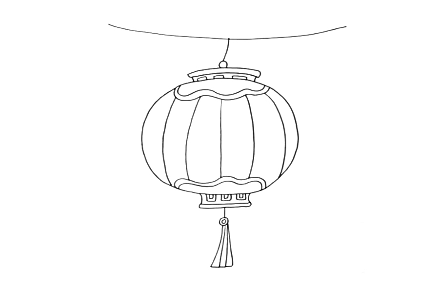 灯笼怎么画-图3