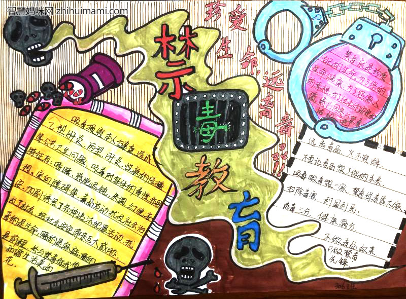 珍爱生命远离毒品手抄报一等奖-图5