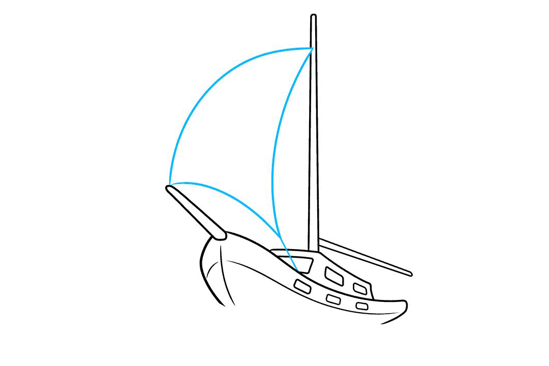 如何画帆船简笔画-图6