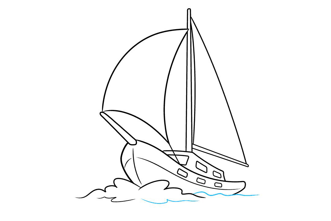 如何画帆船简笔画-图9
