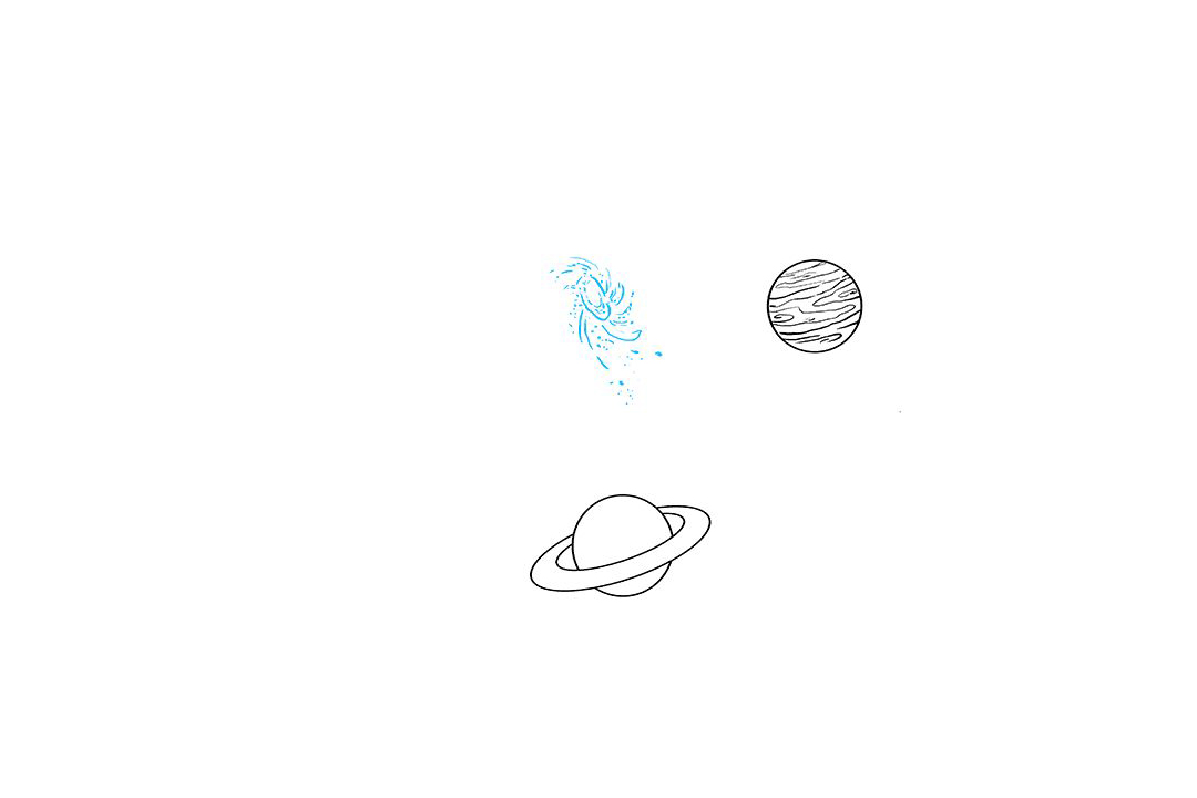 太空和行星绘画教程-图6