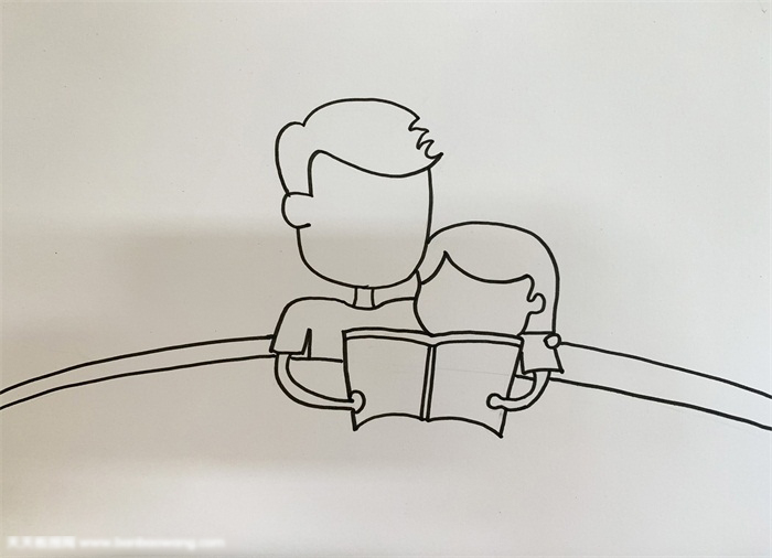 父亲节送给爸爸的画-图1