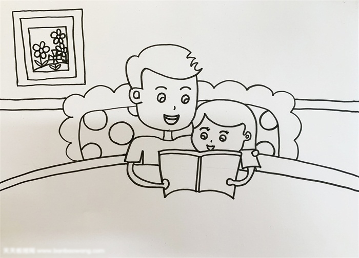 父亲节送给爸爸的画-图2