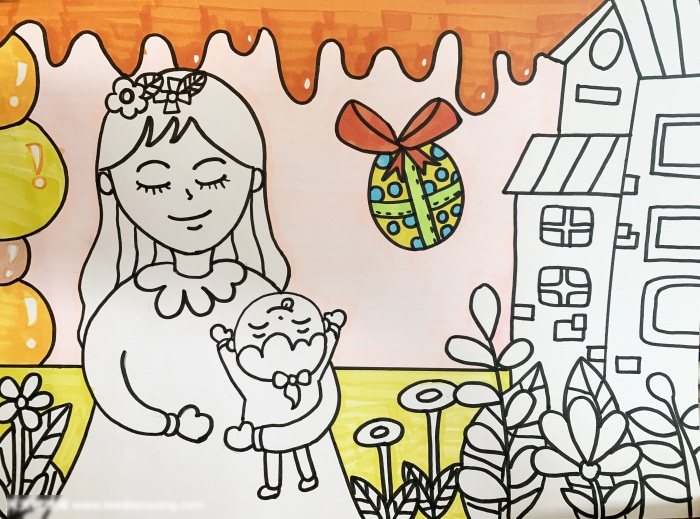 感恩父母的画画作品-图4