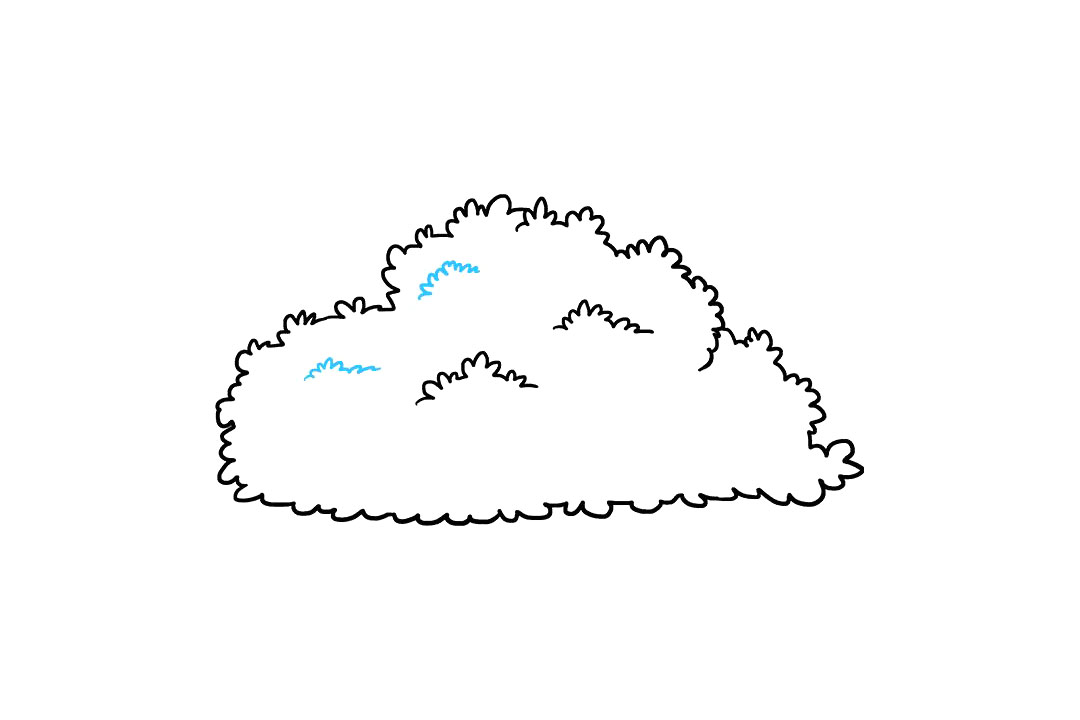 灌木丛简笔画怎么画-图6