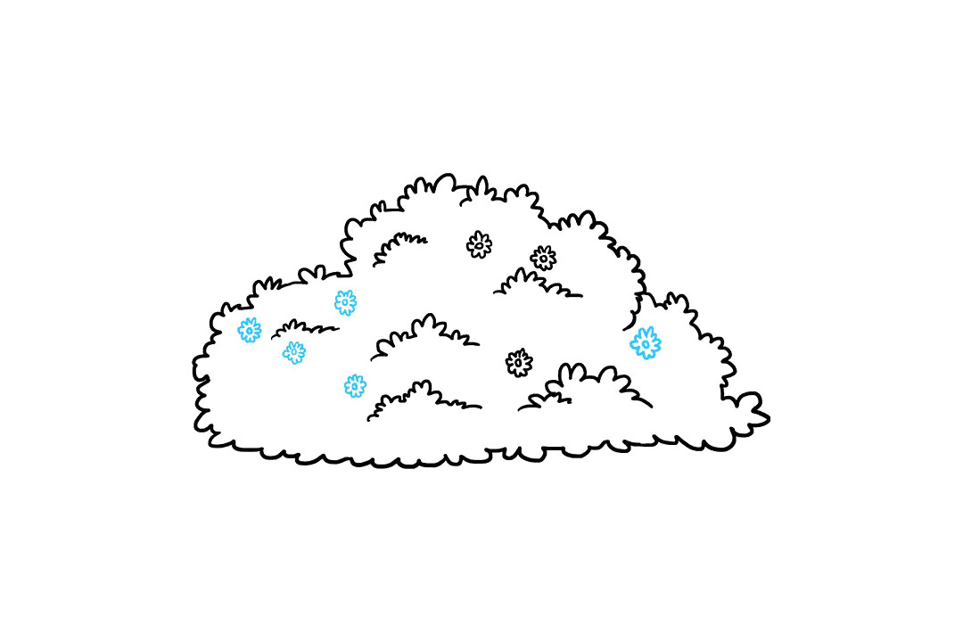 灌木丛简笔画怎么画-图9