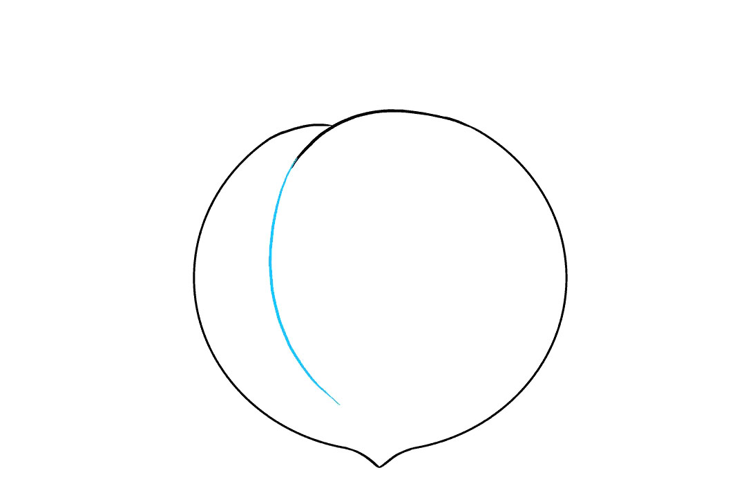 如何画桃子简笔画-图4