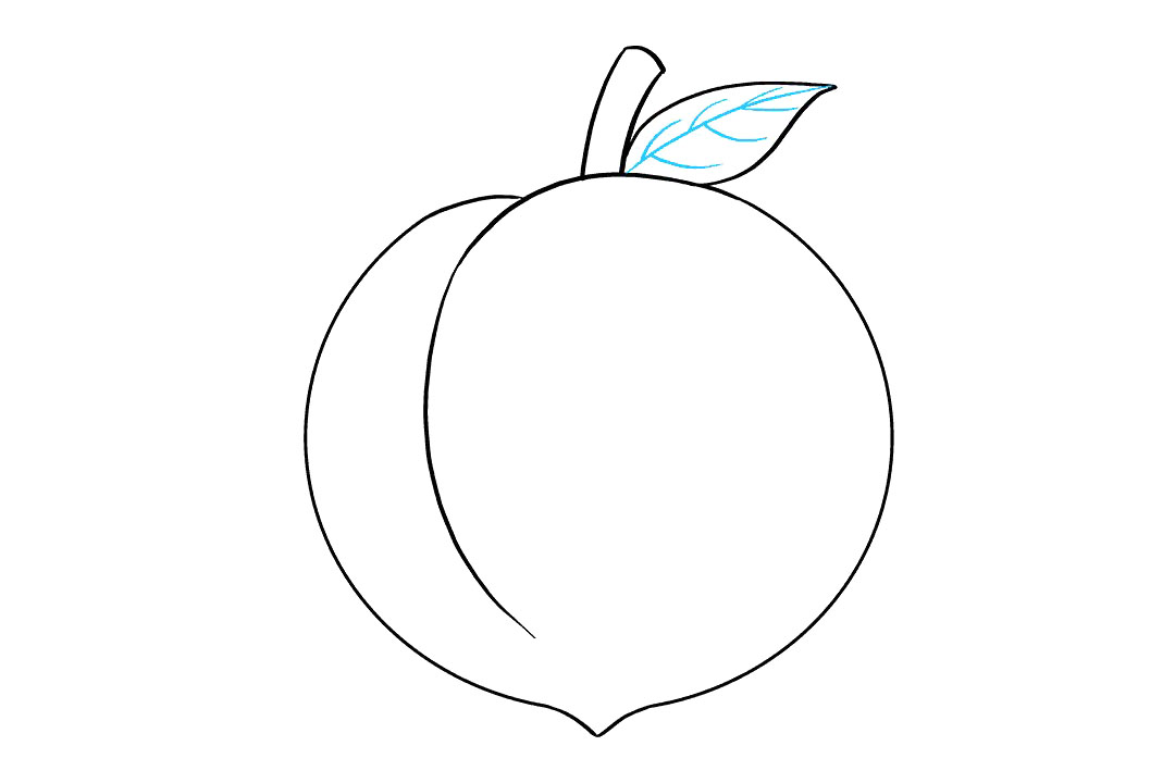 如何画桃子简笔画-图7
