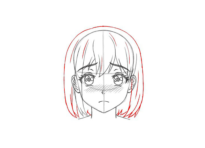 如何画短发女孩漫画图片-图15