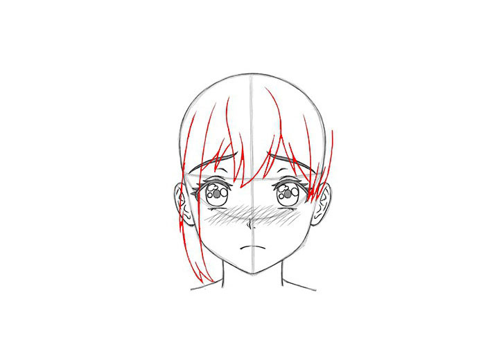 如何画短发女孩漫画图片-图14