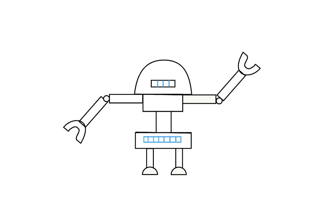 如何画机器人简笔画-图9