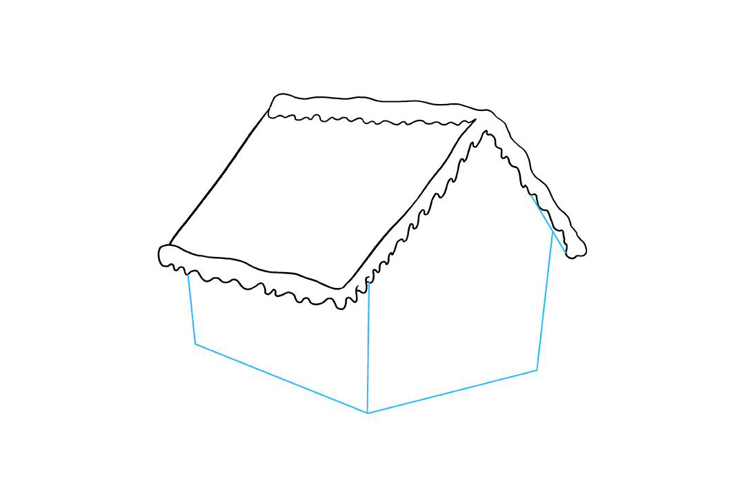 如何画姜饼屋简笔画图片-图5