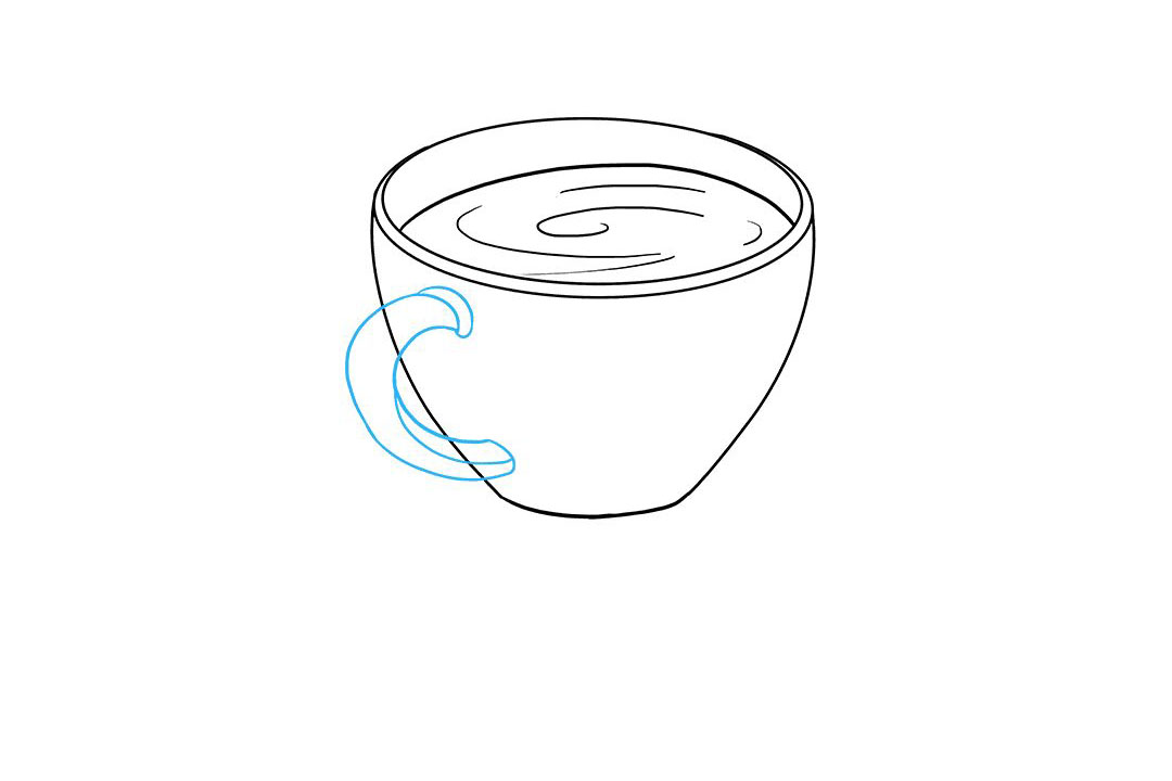 如何画咖啡杯简笔画-图4