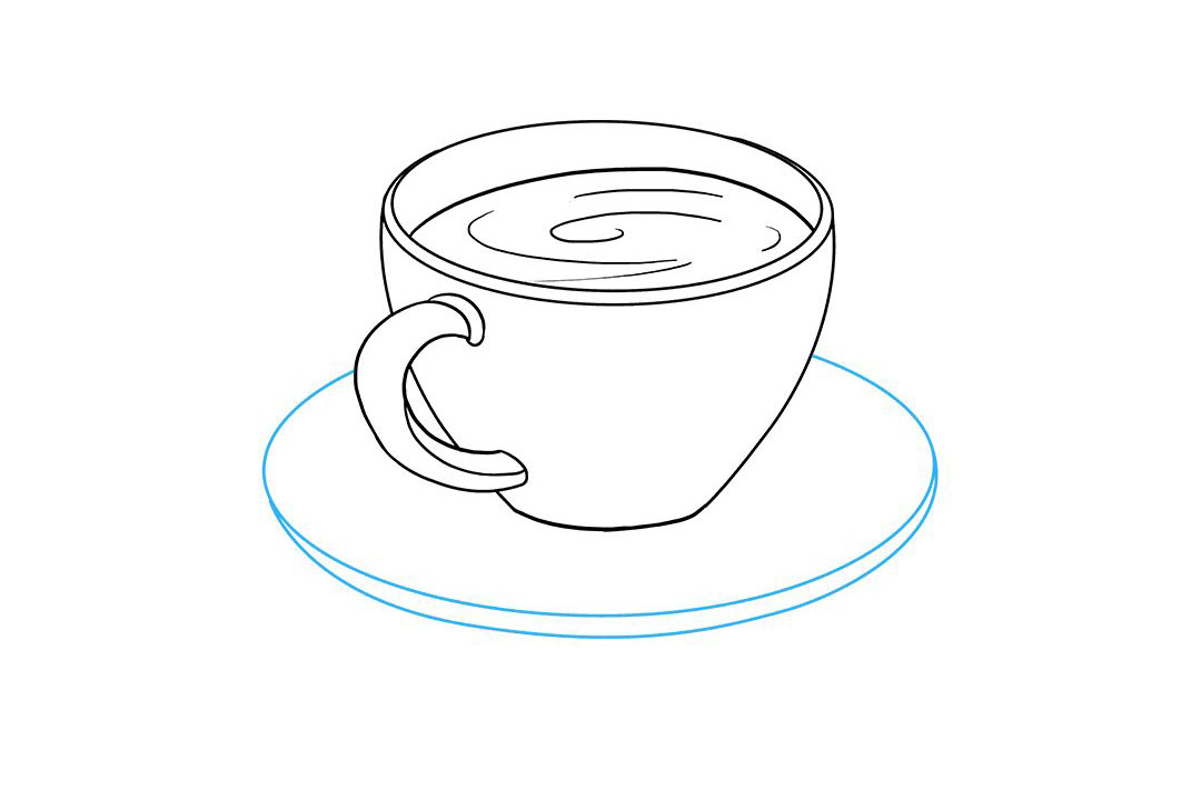 如何画咖啡杯简笔画-图6