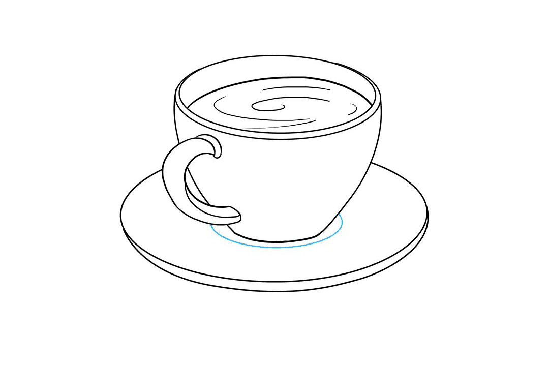 如何画咖啡杯简笔画-图7