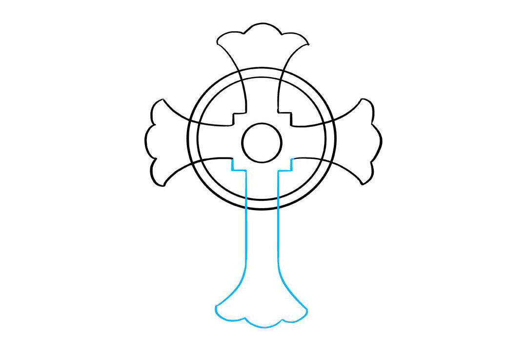 如何画凯尔特人的十字架-图5