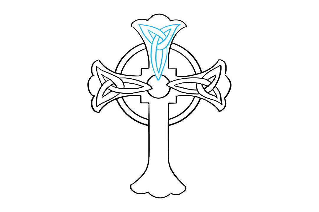 如何画凯尔特人的十字架-图8