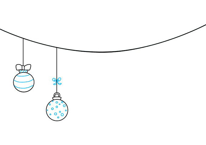 如何画圣诞节饰品简笔画-图4