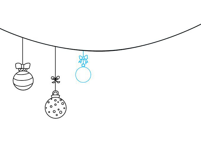 如何画圣诞节饰品简笔画-图5