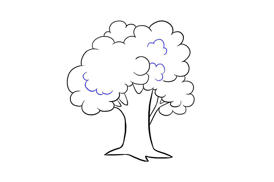 卡通大树的画法详细步骤-图14