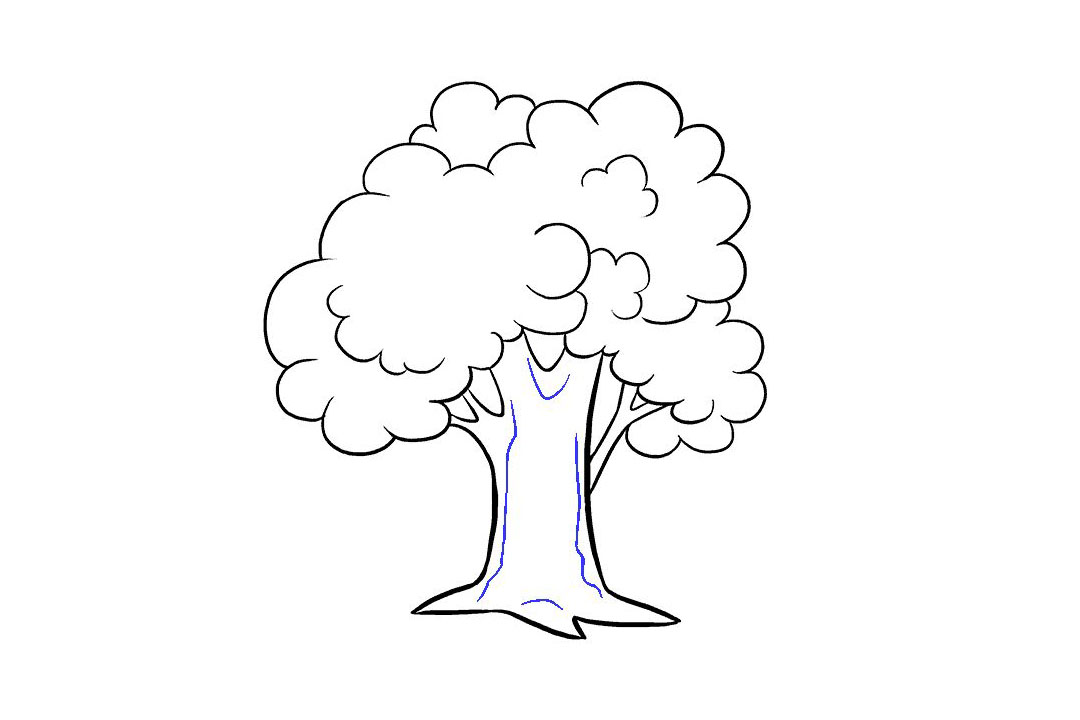 卡通大树的画法详细步骤-图15