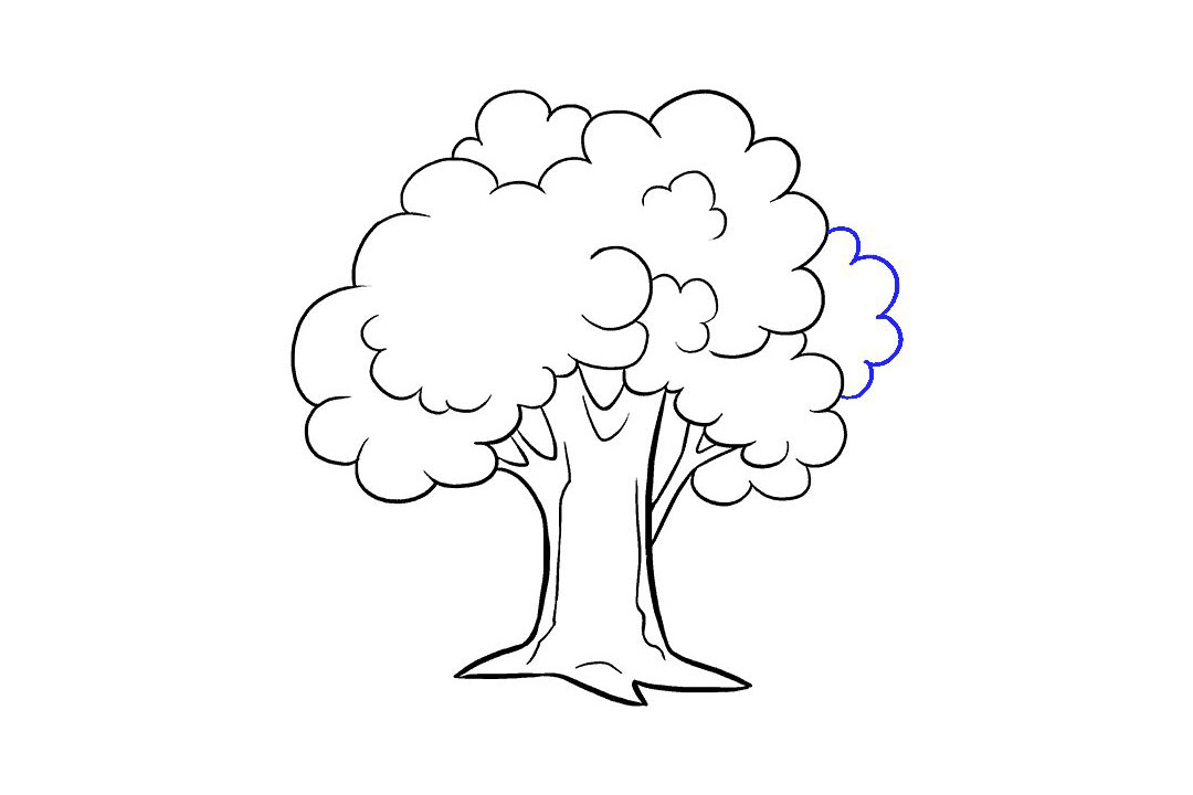 卡通大树的画法详细步骤-图16