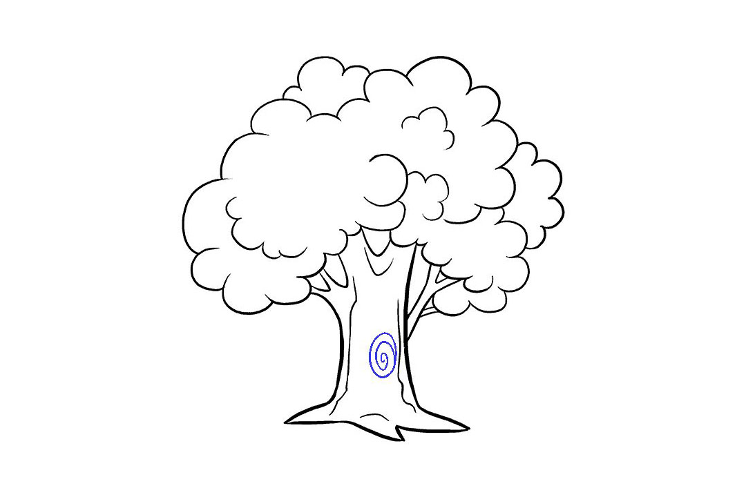 卡通大树的画法详细步骤-图18