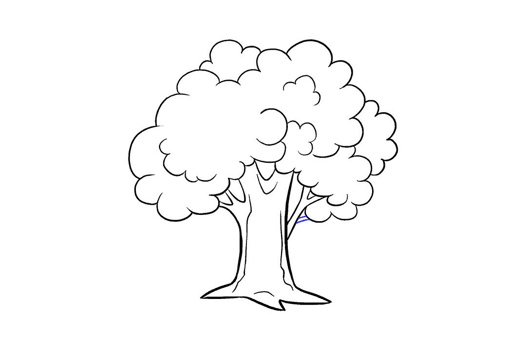 卡通大树的画法详细步骤-图17