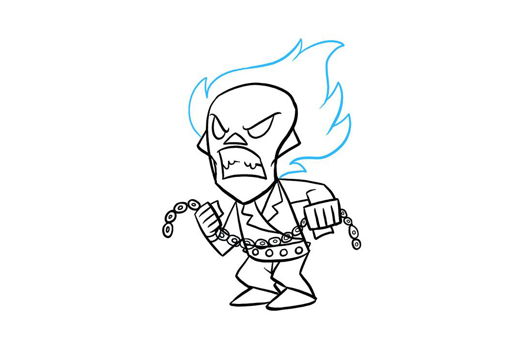 如何画恶灵骑士漫画-图8