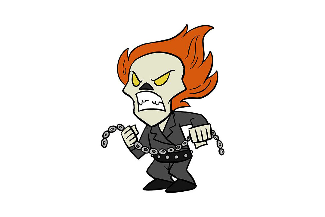 如何画恶灵骑士漫画