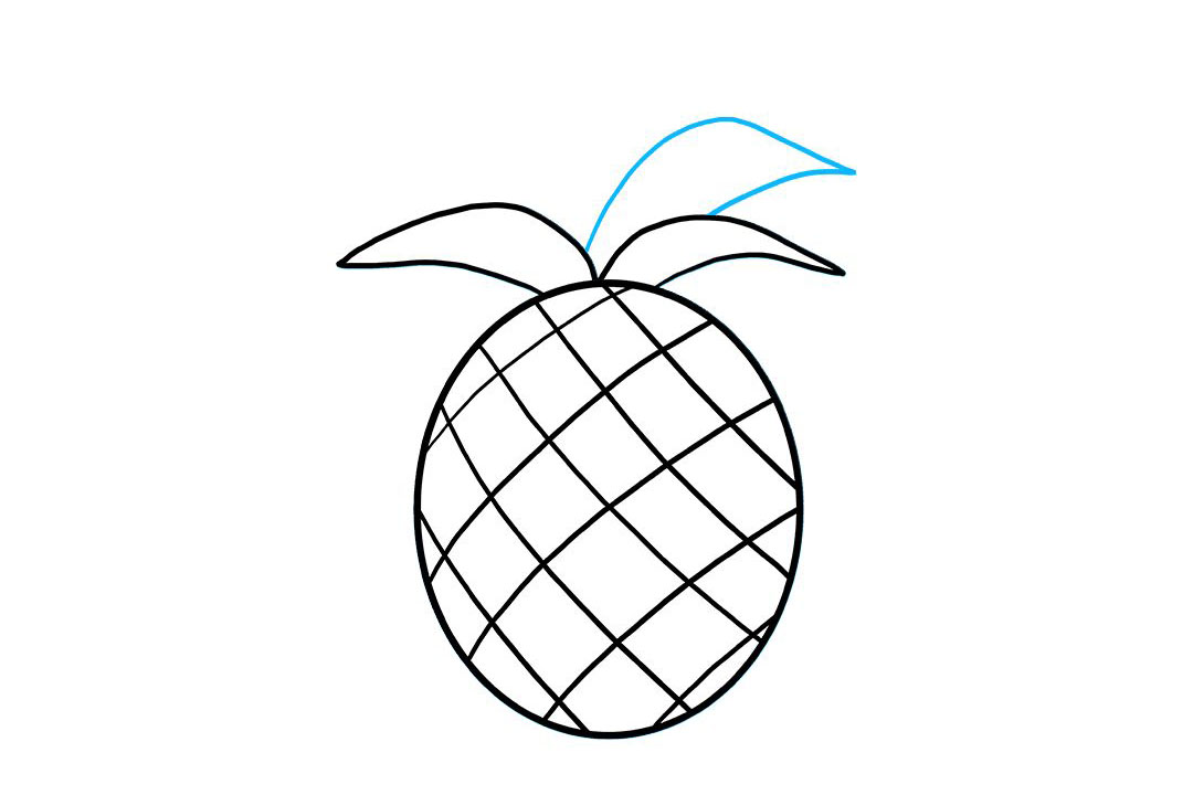 菠萝怎么画-图5