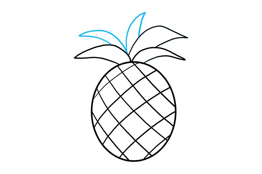 菠萝怎么画-图6