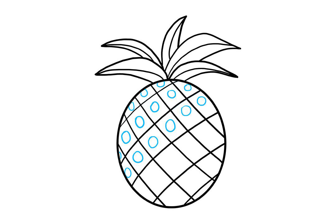 菠萝怎么画-图8