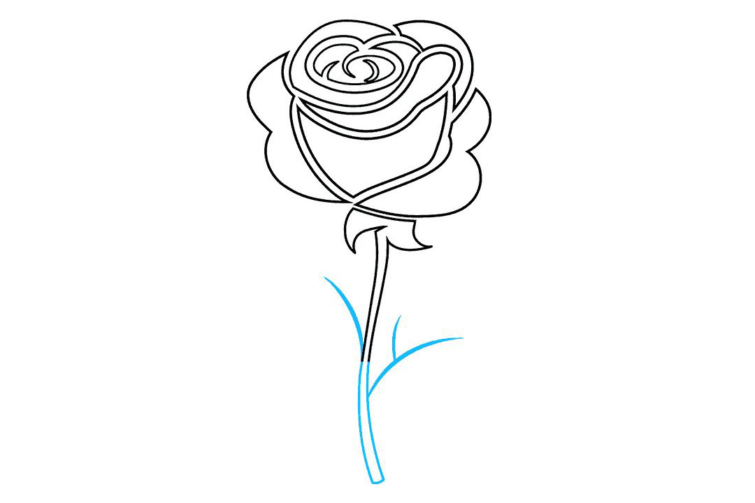 如何画玫瑰纹身图片-图8